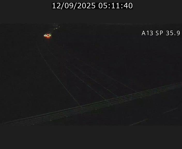 Webcam trafic sur A13 à l'entrée ouest du tunnel Markusbierg à Remerschen. Vue orientée vers Mondorf-les-Bains.