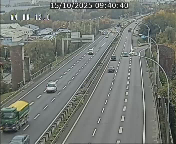 Traffic live webcam Luxembourg Jonction Foetz - A4 - BK 12.0 - direction Esch sur Alzette