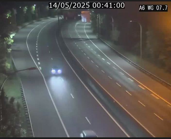 Traffic live webcam Luxembourg - Bridel - A6 - BK 7.7 - direction Belgique