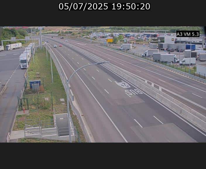 Traffic live webcam Luxembourg Aire de Berchem - A3 - BK 5 - direction France