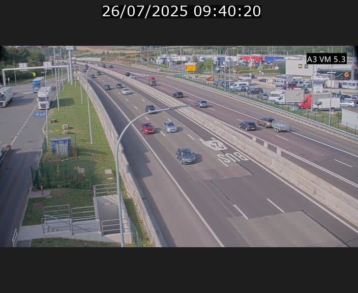 Traffic live webcam Luxembourg Aire de Berchem - A3 - BK 5 - direction France