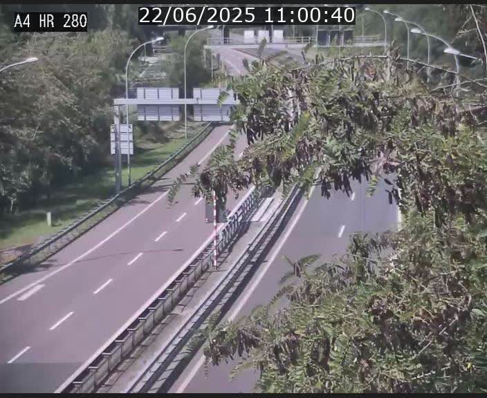 Webcam traffic A4 Luxembourg - BK 0.2 - P+R Bouillon (direction Luxembourg)