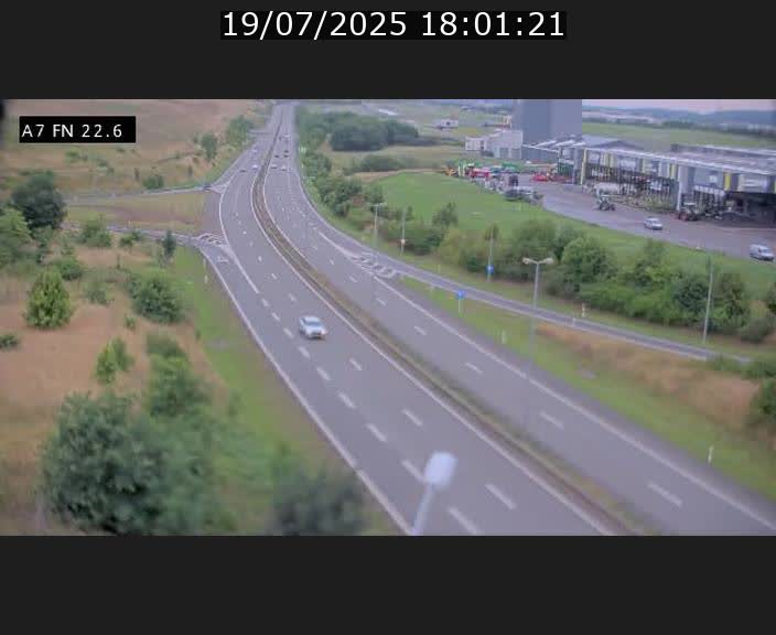 Caméra trafic Luxembourg - A7, Colmar-berg direction Mersch