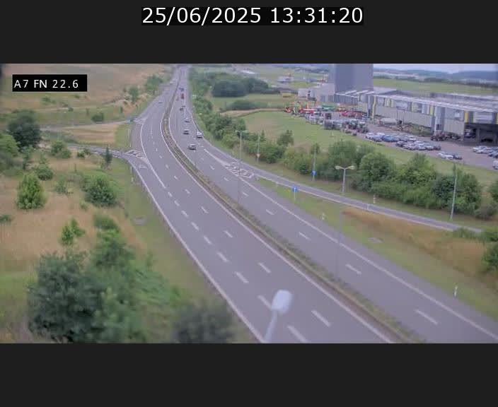 Caméra trafic Luxembourg - A7, Colmar-berg direction Mersch