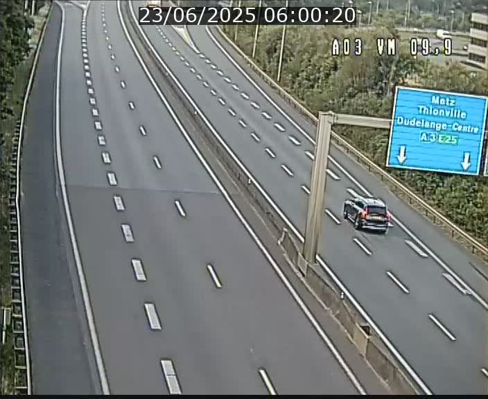 Webcam Autoroute à la Croix de Bettembourg - A3 - BK 9.9 - direction France
