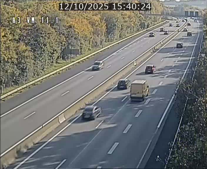 Webcam à la frontière franco-luxembourgeoise, avant la Croix de Bettembourg - BK 11.1 - direction Luxembourg-ville