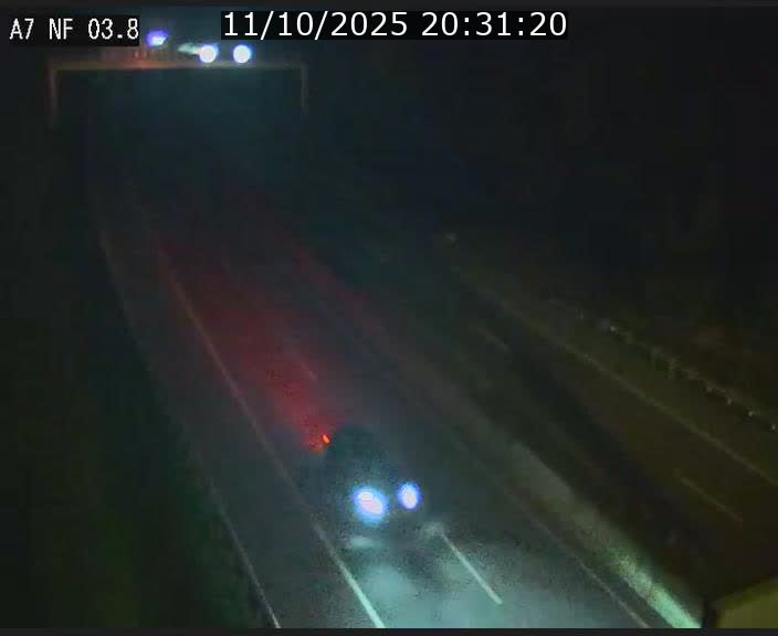 Webcam autoroute A7 au Luxembourg à la sortie du Tunnel Stafelter vers le Nord