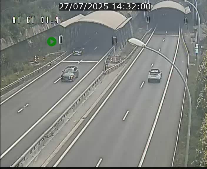 Traffic live webcam Luxembourg Hesperange - A1 direction Kirchberg - BK 1.4