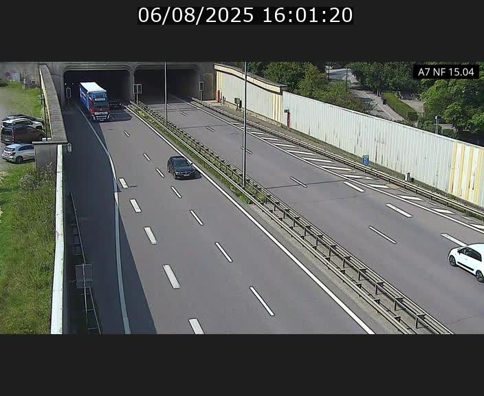 Caméra trafic Luxembourg - A7, Tunnel Mersch, entrée sud, direction Ettelbruck