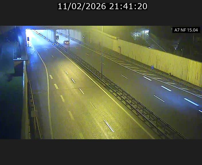 Caméra trafic Luxembourg - A7, Tunnel Mersch, entrée sud, direction Ettelbruck
