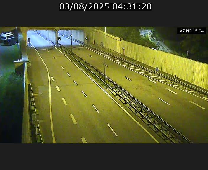 Caméra trafic Luxembourg - A7, Tunnel Mersch, entrée sud, direction Ettelbruck