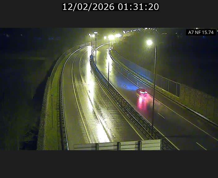 Caméra trafic Luxembourg - A7, Tunnel Mersch, entrée nord, direction Lorentzweiler