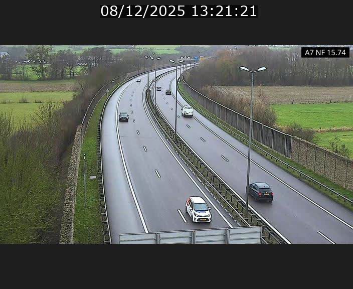Caméra trafic Luxembourg - A7, Tunnel Mersch, entrée nord, direction Lorentzweiler