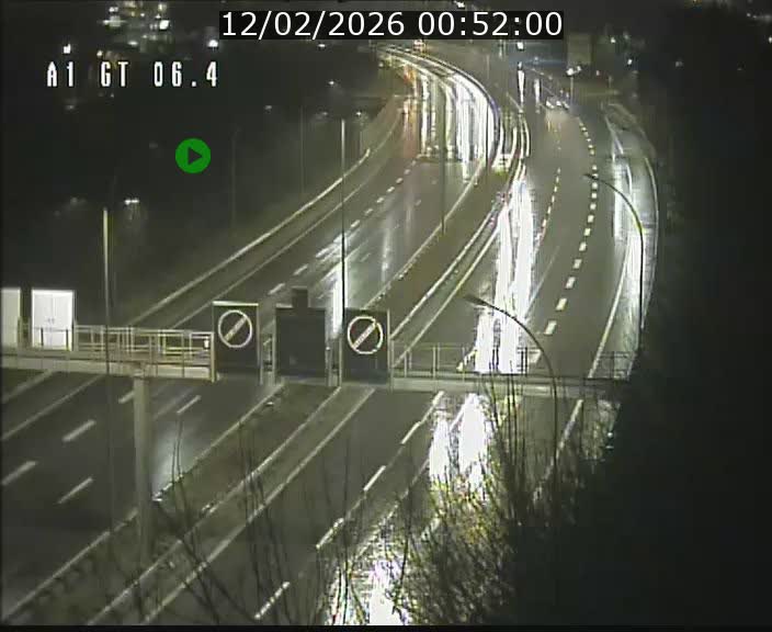 Traffic live webcam Luxembourg Hamm - A1 direction Sandweiler - BK 6.4