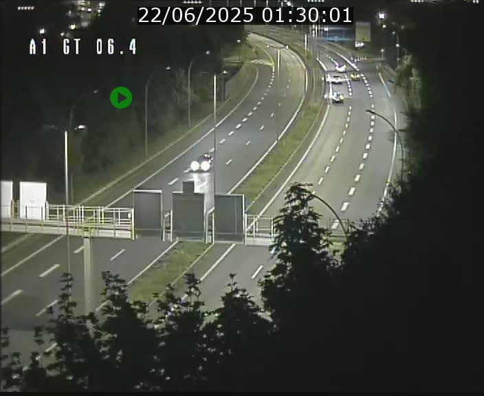 Traffic live webcam Luxembourg Hamm - A1 direction Sandweiler - BK 6.4