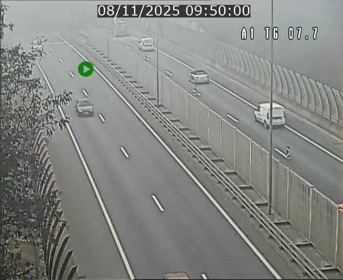 Traffic live webcam Luxembourg Kirchberg - A1 direction Luxembourg-ville - BK 7.7