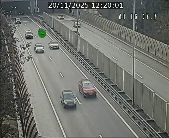 Traffic live webcam Luxembourg Kirchberg - A1 direction Luxembourg-ville - BK 7.7