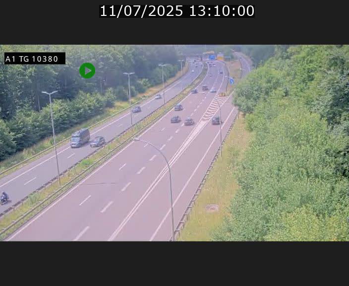 Traffic live webcam Luxembourg Senningerberg - A1 direction Luxembourg Kirchberg - BK 10.3