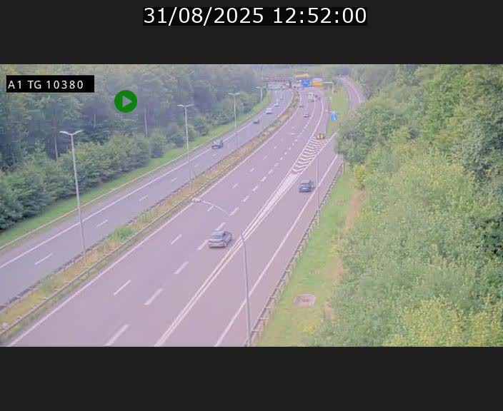 Traffic live webcam Luxembourg Senningerberg - A1 direction Luxembourg Kirchberg - BK 10.3