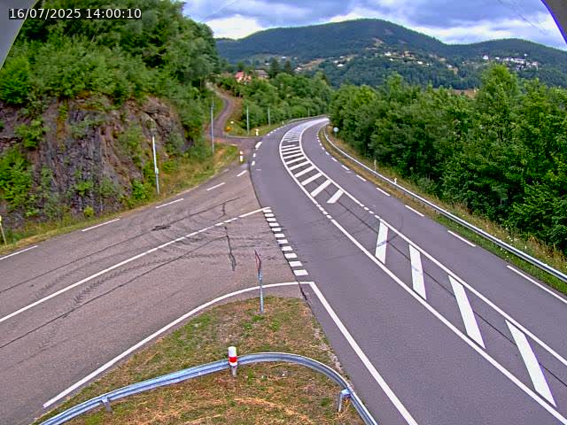 Caméra autoroute France - N66, col du Bussang direction Remiremont