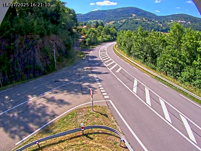 Caméra autoroute France - N66, col du Bussang direction Remiremont
