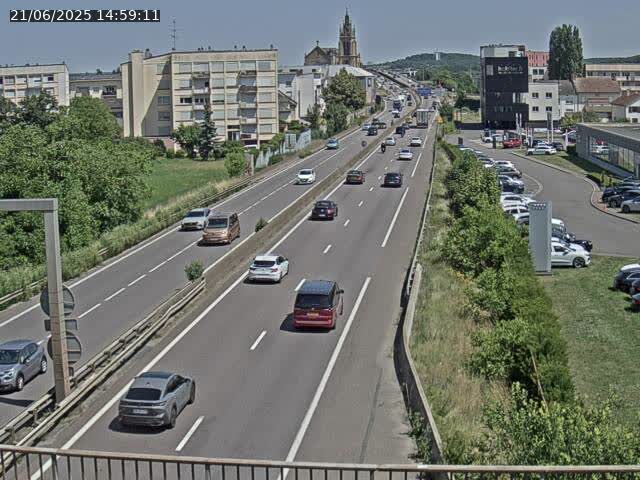 Caméra autoroute France - A31, Thionville direction Metz