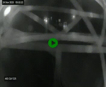 Webcam autoroute A63 en périphérie de Bordeaux au sud-est de la ville, en provenance du bassin d'Arcachon. Vue orientée vers Bordeaux