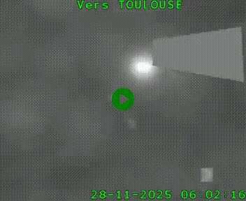 Caméra routière sur l'autoroute A20 à Noailles, en périphérie de Brive-la-Gaillarde. Vue orientée vers Toulouse