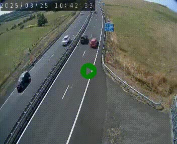 Caméra autoroute A75 à hauteur du col de la Fageole en direction de Clermont-Ferrand
