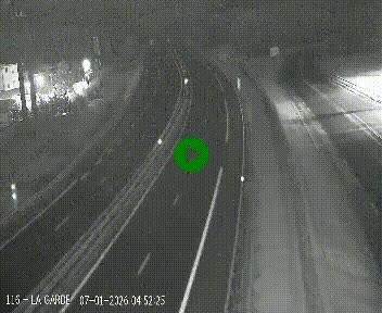 Caméra autoroute A75 à hauteur du col du rocher blanc en direction de Montpellier