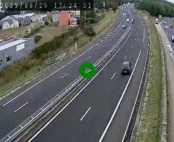 Caméra autoroute A75 à hauteur du col du rocher blanc en direction de Montpellier