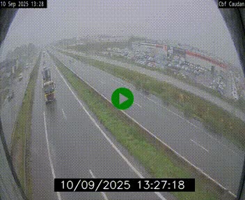 Webcam sur la N165 à hauteur de Caudan, dans le Morbihan.