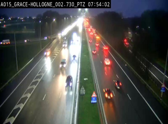 Caméra trafic Belgique - Grâce-Hollogne - E42, jonction avec A604, direction Loncin/Aéroport de Liège - BK 3.2
