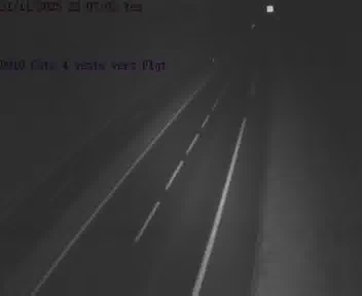 Webcam sur la D910 située dans la Côte des 4 vents. Vue orientée vers le haut de la côte, vers Faulquemont