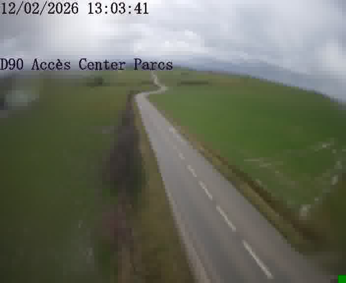 Point de vue trafic déployé sur D90 (France) à Hattigny, regardant vers Hattigny, aidant conducteurs et services à anticiper les flux.