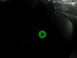 Caméra autoroute à la jonction entre l'A7 et la D301 (Boulevard urbain Sud de Lyon) à Feyzin, au sud de Lyon. Vue orientée vers Mions