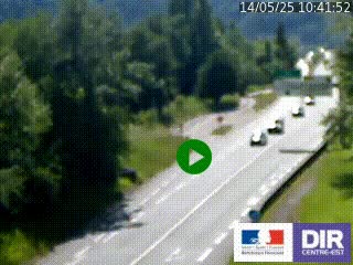 Webcam info trafic à proximité de Vizille sur la N85, au niveau du point de vue du Saut du Moine à Champagnier