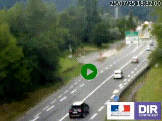 Webcam info trafic à proximité de Vizille sur la N85, au niveau du point de vue du Saut du Moine à Champagnier