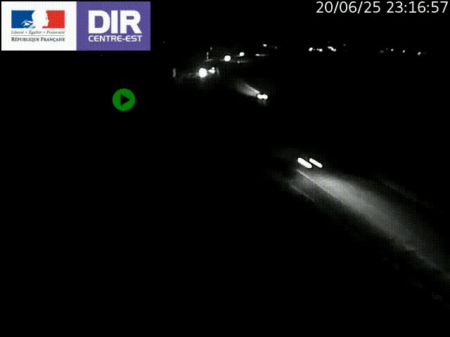 Webcam sur le contournement de Valence, sur la Nationale 7, caméra orientée vers Lyon