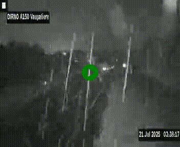 Webcam autoroute A150 à hauteur de La Vaupalière en périphérie de Rouen. Vue orientée vers Rouen