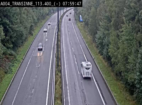 Caméra trafic E411 (A4) - Transinne direction Namur - BK 113.425