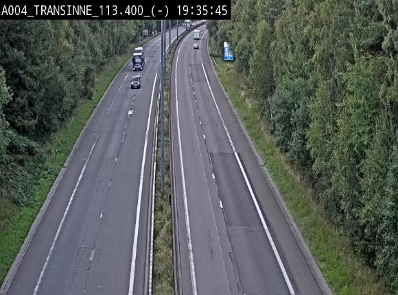 Caméra trafic E411 (A4) - Transinne direction Namur - BK 113.425