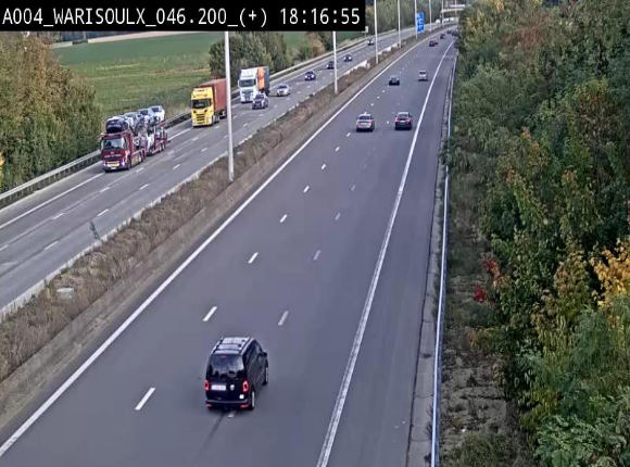 Webcam autoroute Belgique - Warissoulx - E411 - BK 46.2
