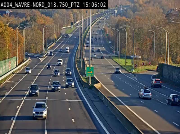 Webcam traffic E411(A4) - BK 18.7 - Bierges (Wavre Nord)