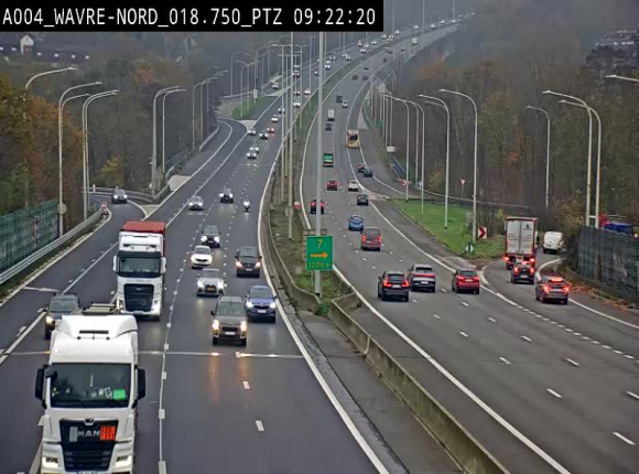 Webcam traffic E411(A4) - BK 18.7 - Bierges (Wavre Nord)