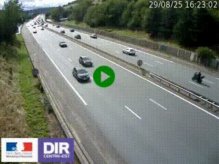 Webcam routière à Saint-Etienne-Terrenoire sur la RN88 avant la jonction entre l'A72 et le Boulevard Périphérique de Saint-Etienne