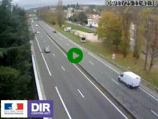 Webcam routière à Le Chambon-Feugerolles sur la RN88 entre Firminy et Saint-Etienne