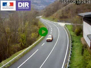 Caméra trafic sur la N90 à Bourg-Saint-Maurice, en provenance d'Aoste et en direction d'Albertville