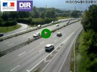 Caméra routière à hauteur de la sortie 15 Chambéry-centre au PK 4,103 en direction d'Albertville