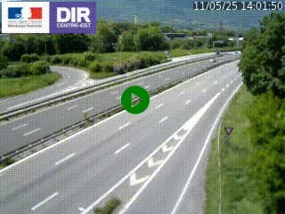 Caméra routière à hauteur de la sortie 15 Chambéry-centre au PK 4,103 en direction d'Albertville
